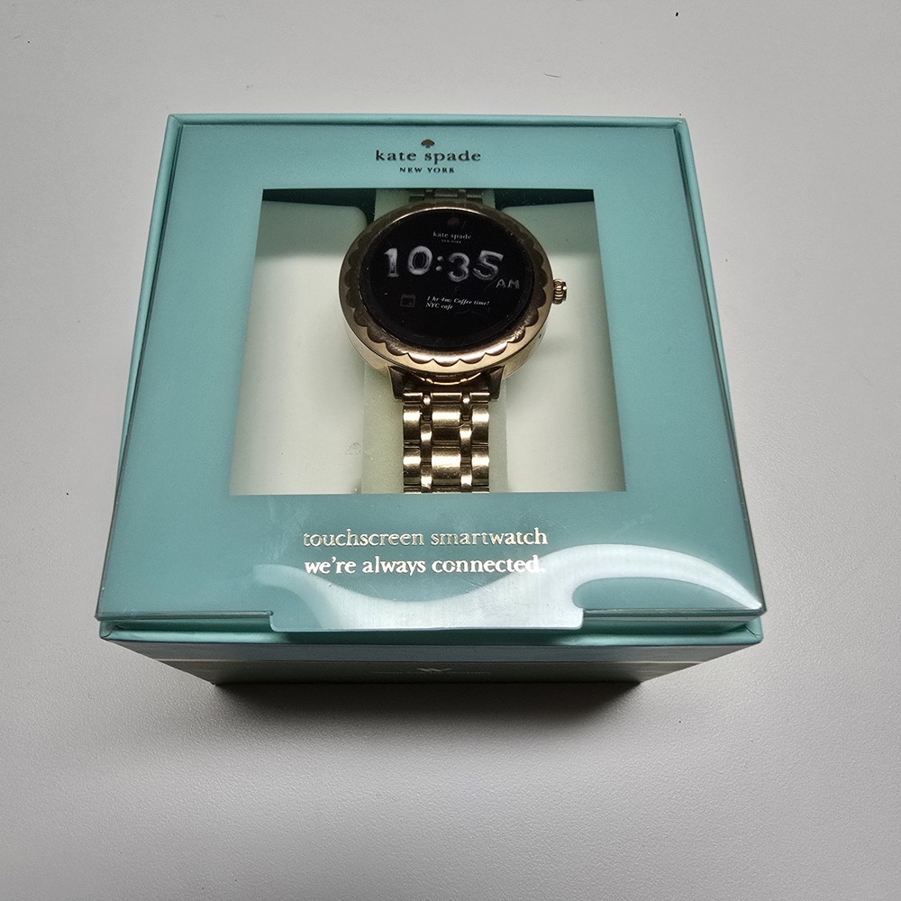 Kate Spade Gold Smartwatch with Classic Design